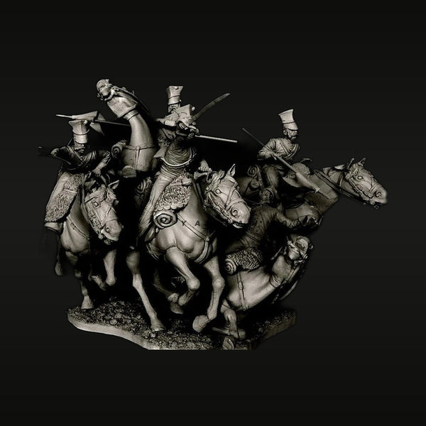 WWI Ottoman Cavalry Officer Set 5 Mounted Figures 1/24 Resin Kit