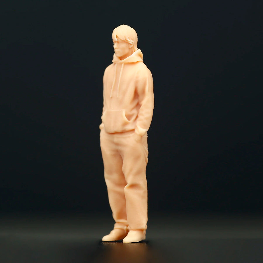 Modern Businessman Standing Pose 1/87 Resin Figure Kit - resin model view 3