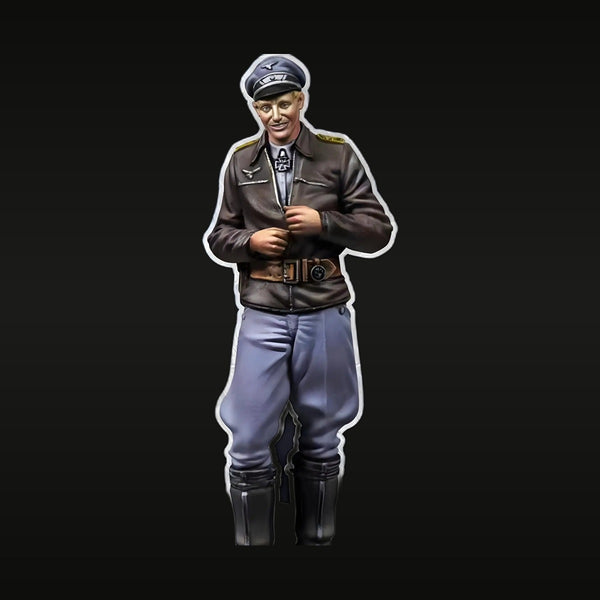 WWII German Luftwaffe Pilot Erich Hartmann 1/35 Resin Figure Kit