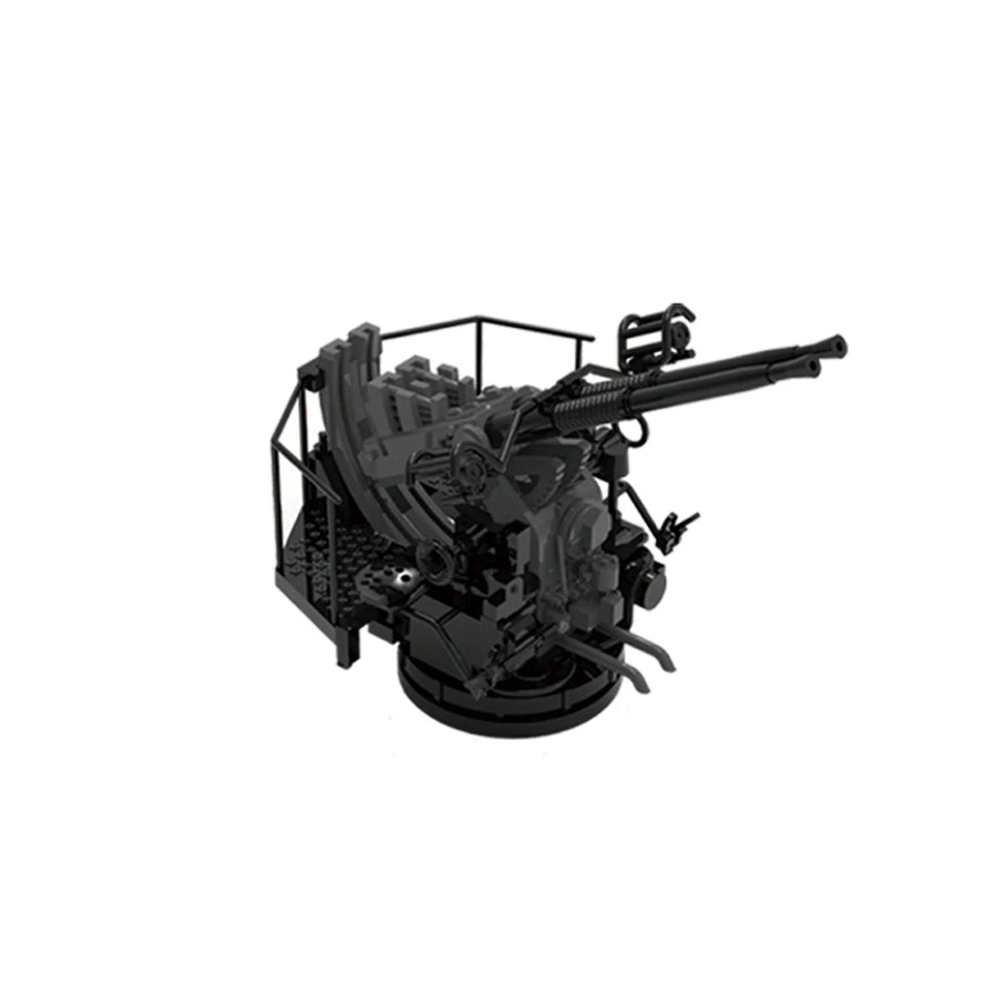 WWII US Navy Bofors 40mm Twin AA Gun Mount 1/700 Resin Kit - resin model view 3