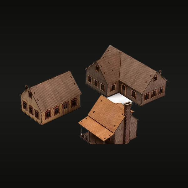 Eastern Europe Wooden House 1:72 Resin Terrain Building Kit
