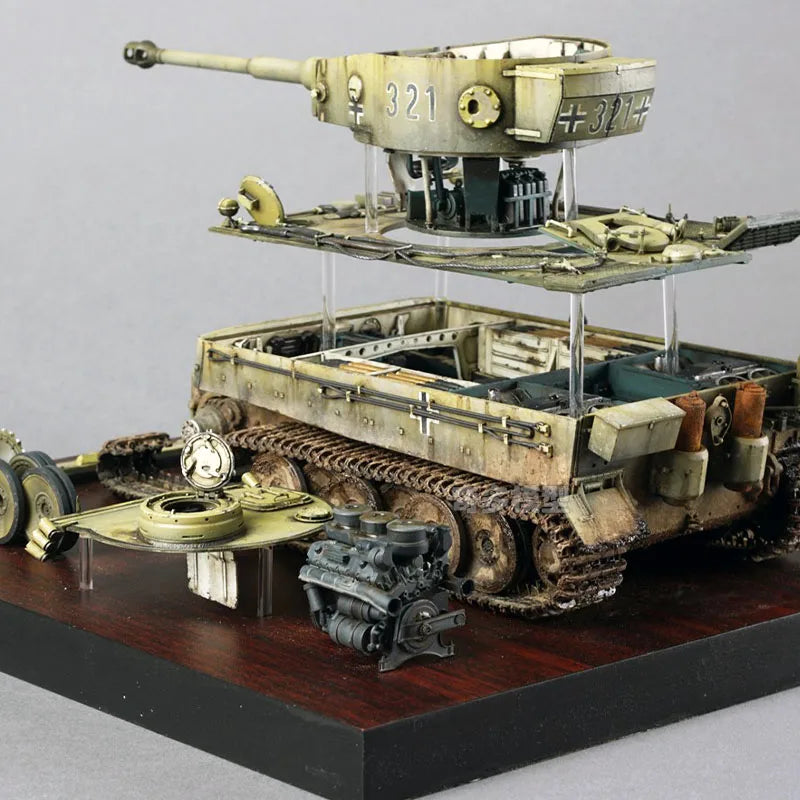 Ryefield RM5003 1/35 German ABT 503 Eastern Front 1943 Tiger I Tank Military Hobby Toy Plastic Model Building Assembly Kit Gift