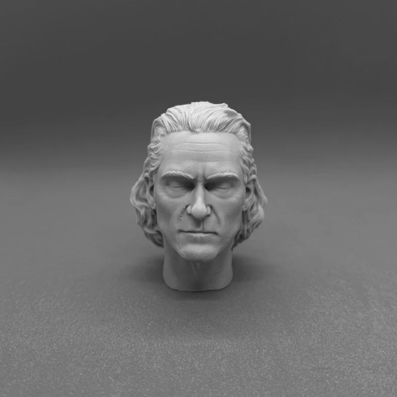 1/6 Scale Resin Diecast Head Sculpture Model American Actor Joaquin Head Carving Fit 12'' Action Figure Unpainted