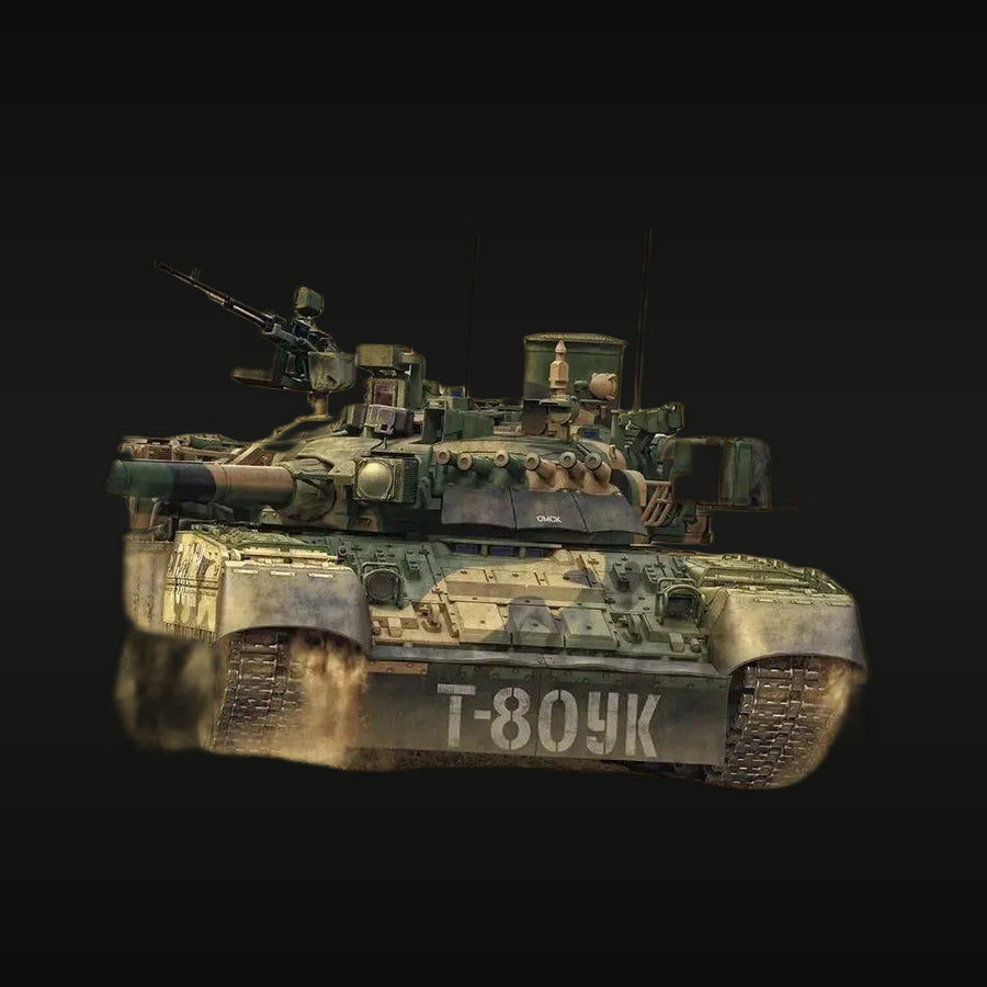 Modern Russian T-80UK Main Battle Tank 1/35 Resin Vehicle Kit - unpainted resin model kit