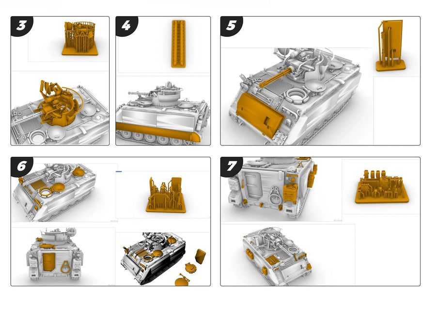 US M163 Self Propelled anti Aircraft Gun MRY-SFW SS550 1/48 1/64 S Scale Military Model Kit