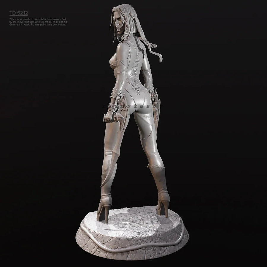 Fantasy Female Warrior TD-6212 with Dual Bladed Weapons Resin Figure Kit - resin model view 4