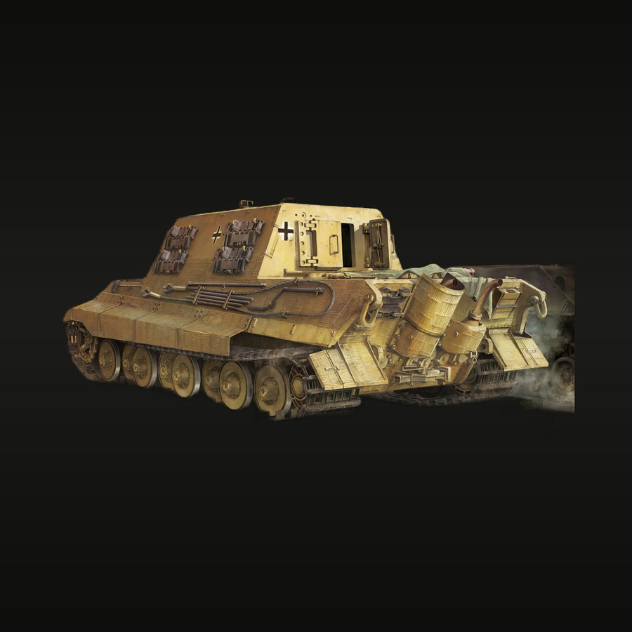 WWII German Jagdtiger Sd.Kfz.186 Tank Destroyer 1/35 Resin Vehicle Kit - unpainted resin model kit