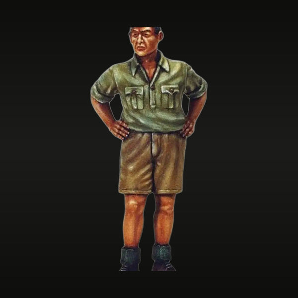 WWII British Colonial Officer Tropical Uniform 1/35 Resin Figure Kit