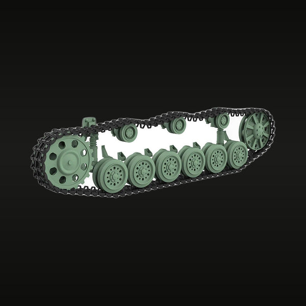 WWII German Panzer III Ausf.G Suspension & Track Set 1/35 Resin Kit