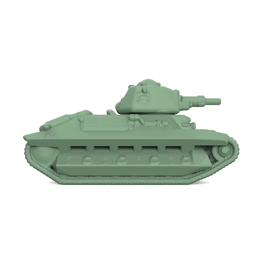 WWII French Medium Tank (SOMUA S35/Hotchkiss) 1/200 Resin Vehicle Kit - resin model view 5