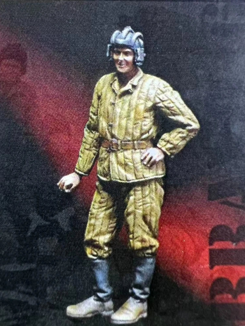 WWII Soviet Soldier Quilted Jacket 1/35 Resin Figure Kit - resin model view 2