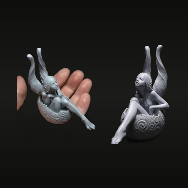 Fantasy Female Fairy with Wings Bust 75mm Resin Kit (Set of 2)