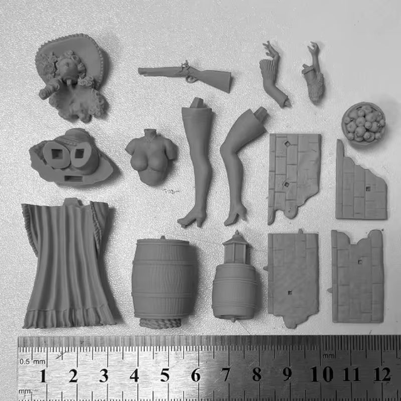 Fantasy Tavern/Dungeon Diorama Accessories and Props Set Resin Kit - resin model view 5