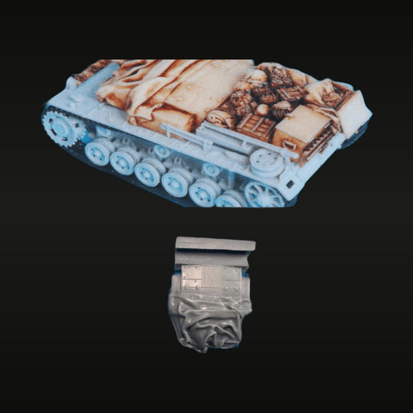 WWII German StuG III Assault Gun with Stowage/Cargo Load 1/72 Resin Vehicle Kit