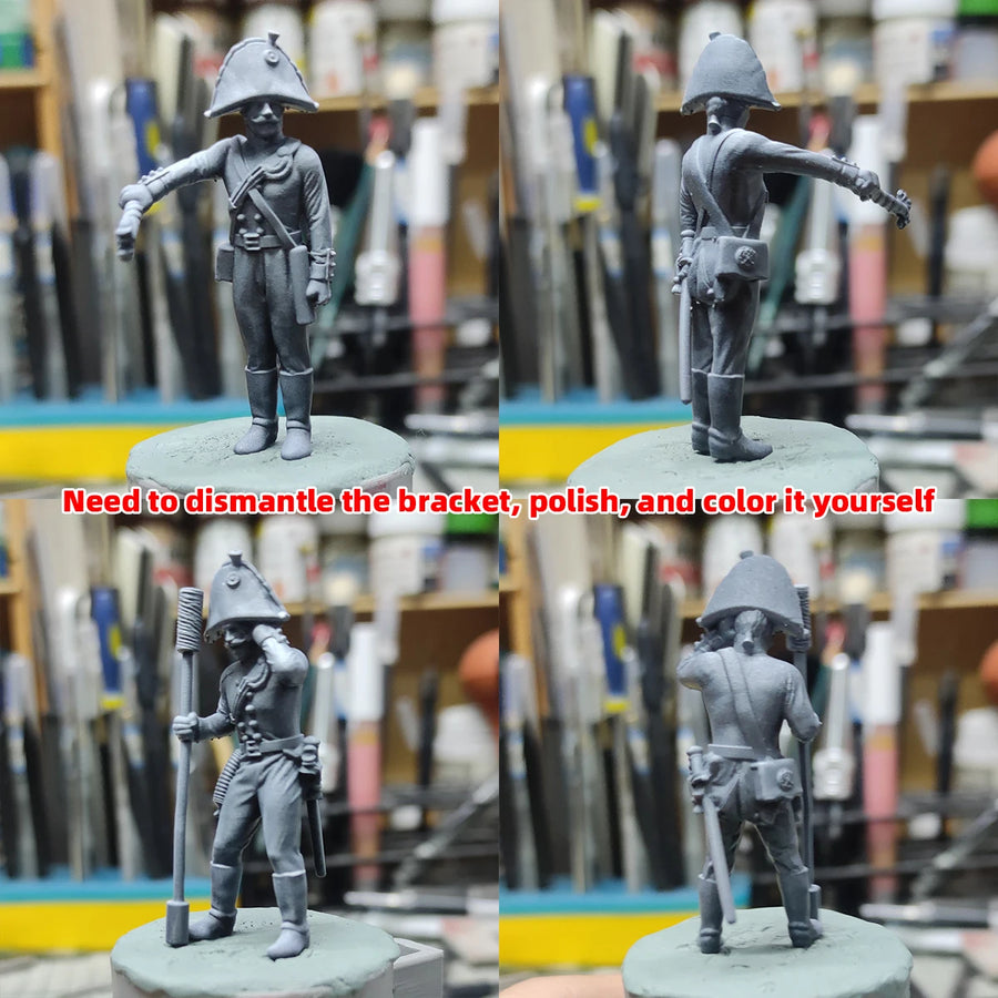 Russia Artillery in the 19Th Century Army Figure Team Military Man Set Assembly Plastic Scale Model Kit 7 Pcs 1/72 1/35 1/48