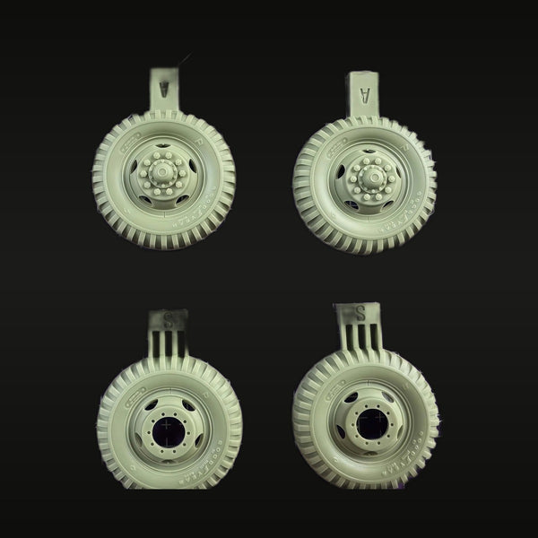 M54A2 Military Truck Wheel Set 1/35 Resin Accessory Kit