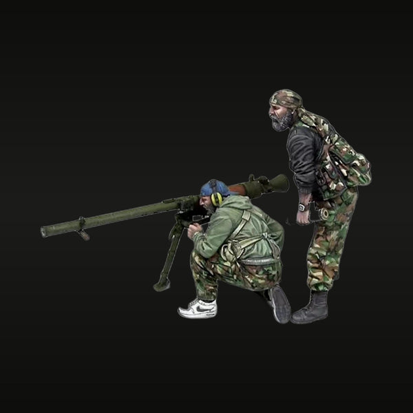 Modern Anti-Tank Weapon Team with RPG Operator 1/35 Resin Figure Kit