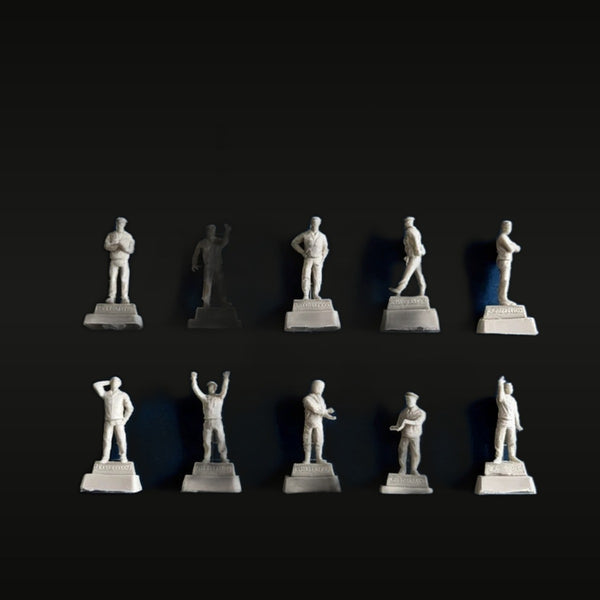 Soviet Aircraft Ground Crew 1/72 Scale Resin 10-Figure Set