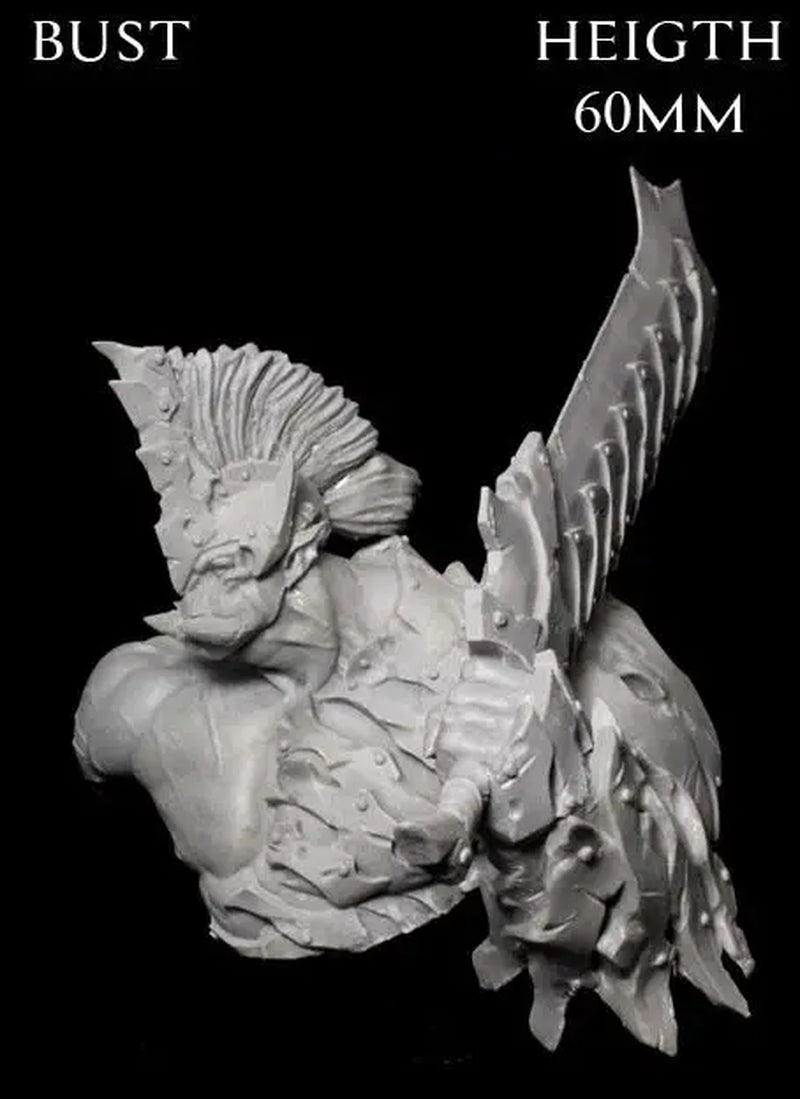 60Mm Resin Model Bust Gk，Unassembled and Unpainted Kit