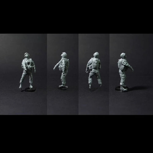 Modern Soldier Action Poses 1/35 Resin Figure Kit Set of 4