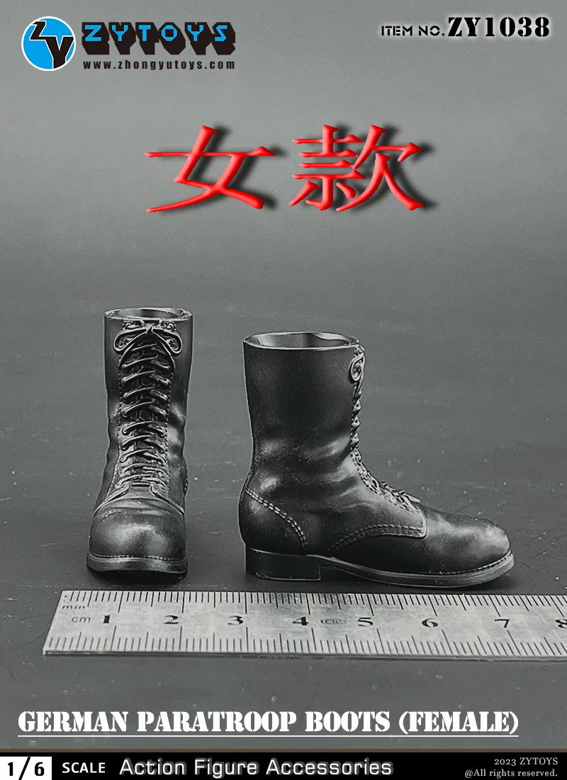 ZYTOYS ZY1024 ZY1028 ZY1034 1/6 WWII Military Boots Shoes Accessory Model Fit 12'' Male Soldier Action Figure Body Dolls Toy