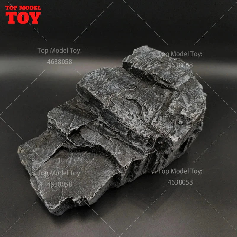 1/12 Scale Rock Mountain Stand Base Platform 15X11X8.5Cm Scene Accessories Model for 6'' Soldier Action Figure Body Doll ﻿