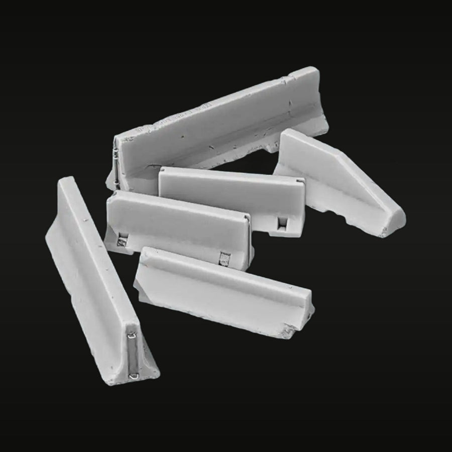 Modern Road Concrete Pier Diorama Accessories 1/35 Scale Resin Kit - unpainted resin model kit