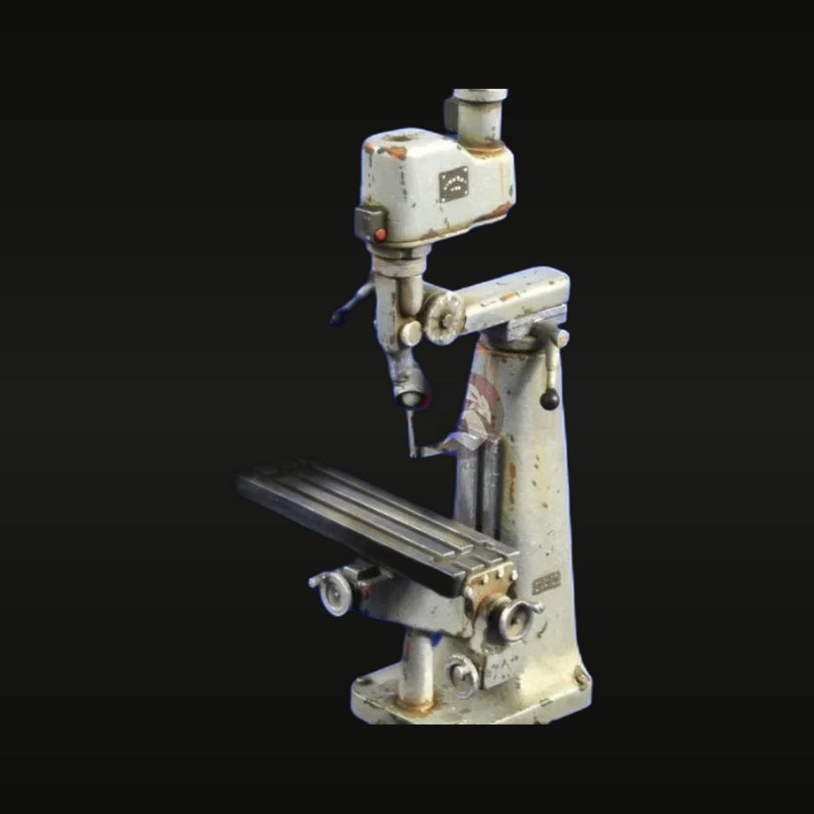Vintage Industrial Vertical Milling Machine 1/35 Resin Accessory Kit - unpainted resin model kit