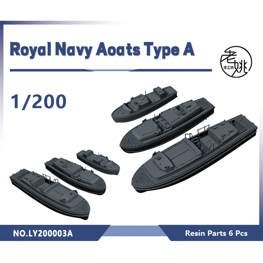 Yao'S Studio LY003A 1/144 1/200 1/350 1/700 3D Printed Resin Model Kit Royal Navy Boats Type A