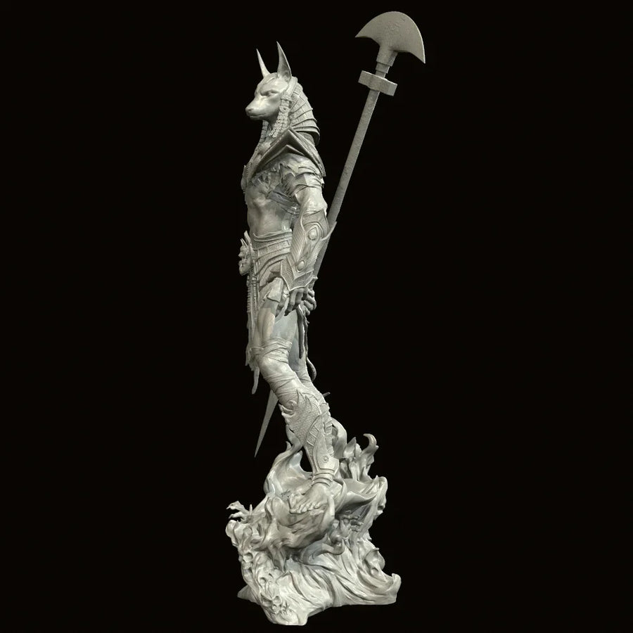 Demon Warrior with Scythe - 50mm Resin Figure Kit - resin model view 4