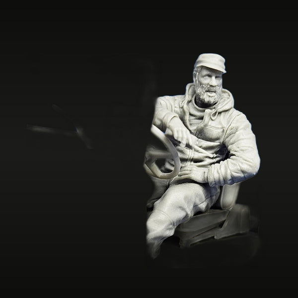 Modern Figure Seated with Steering Wheel 1/35 Resin Figure