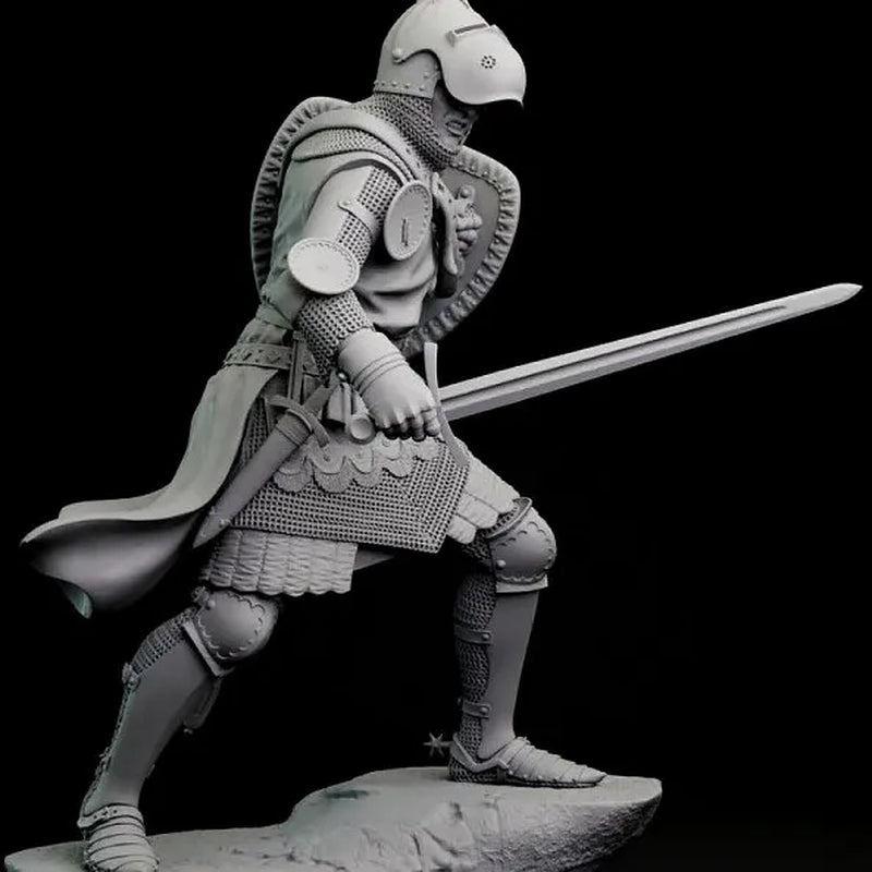 1/24 75Mm Resin Soldier White Model A-2235