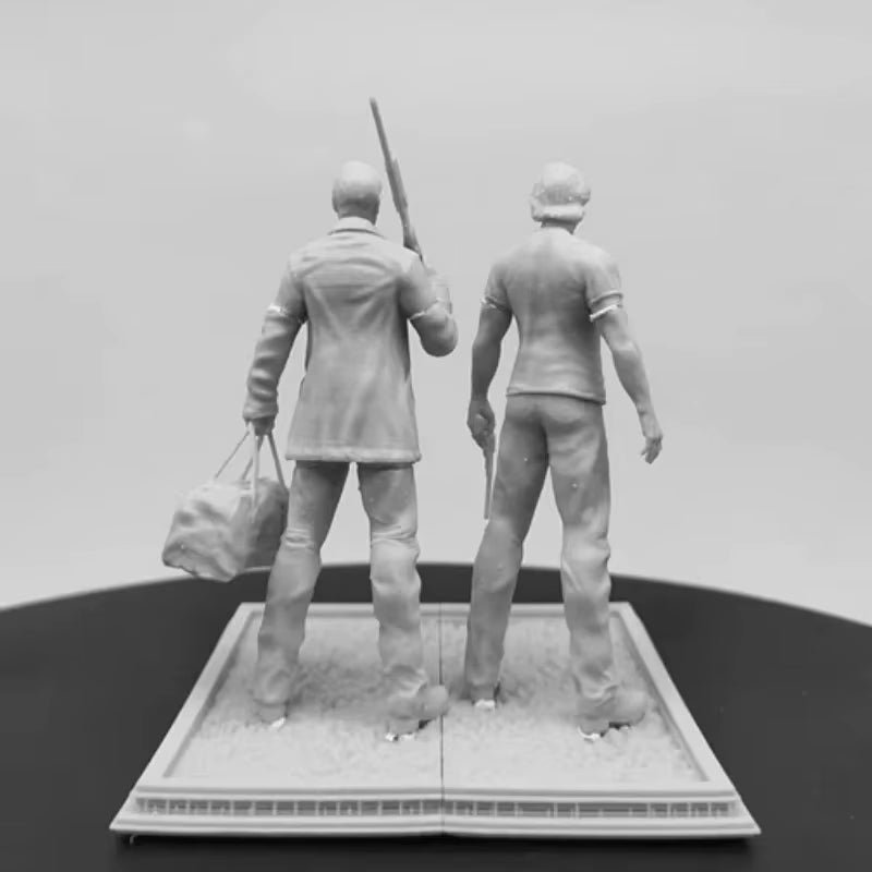 1/24 Scale 75Mm Resin Figure Model Kit Supernctural Sam and Dean Assemble Miniature Unassembled and Unpainted Diorama Toy