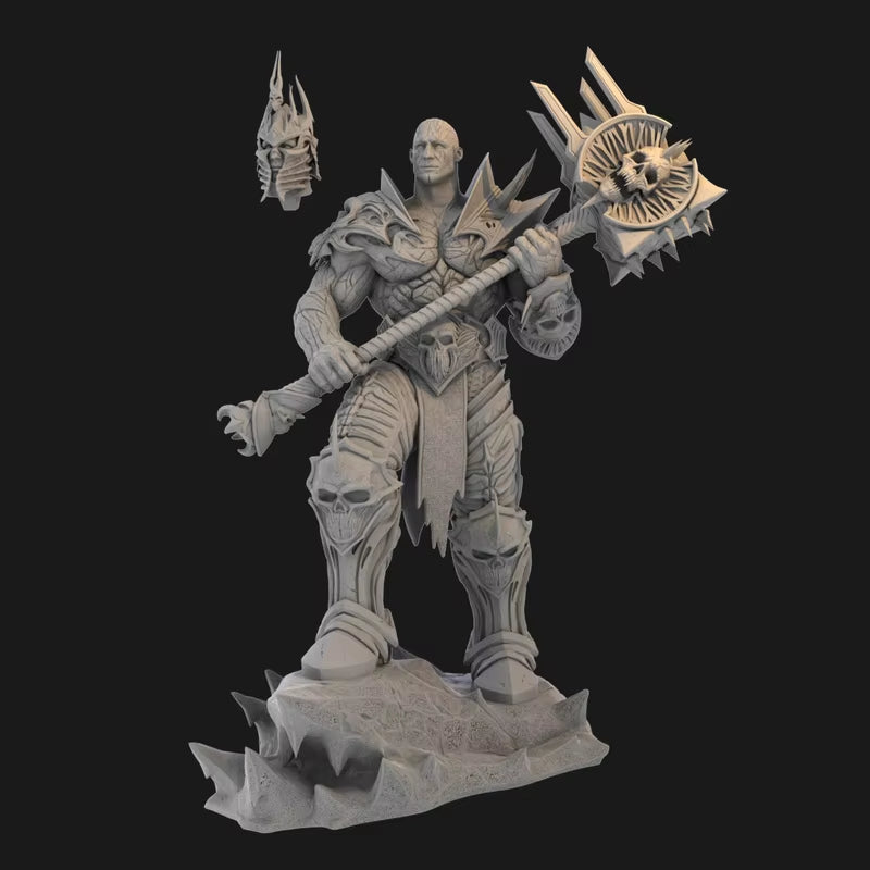 Lich King Warrior with Dual Spiked Axes 1/24 Resin Figure Kit - resin model view 2