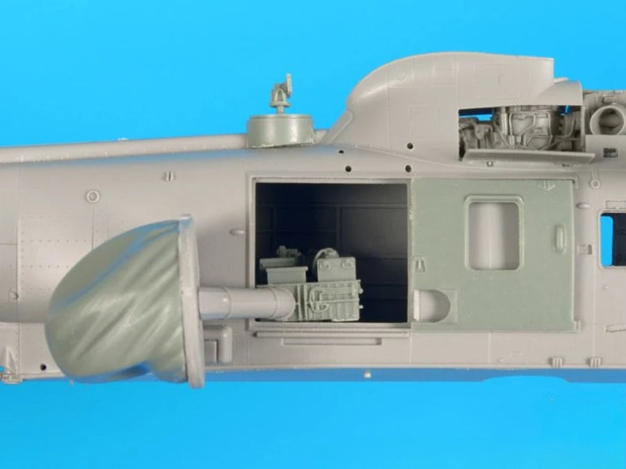 1/72 Scale Die-Cast Resin Aircraft Parts Model Assembled Kit Sea King AEW 2 Radar and Electronics Model Unassembled Unpainted