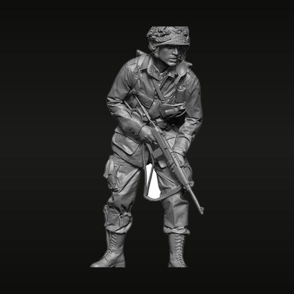WWII US Paratrooper with M1 Garand 1/35 Resin Figure Kit