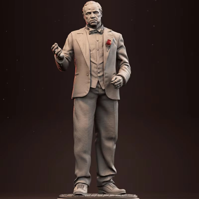 1940s Mobster in Suit 1/24 Resin Figure Kit - resin model view 2