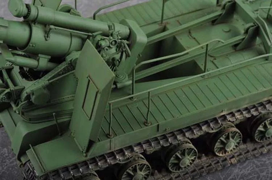 Trumpeter 05583 1/35 Russia S-51 Self-Propelled Gun SPG Military Children Toy Handcraft Plastic Assembly Model Building Kit Toy