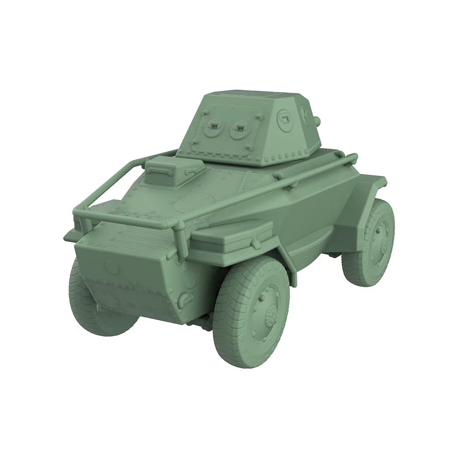 WWII Italian AB 41 Armored Car 1/160 Resin Vehicle Kit - resin model view 2