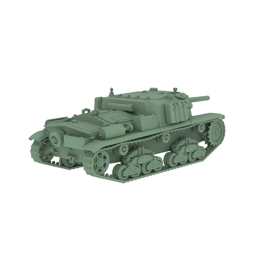 WWII Soviet KV-2 Heavy Tank 1/87 Resin Vehicle Kit - resin model view 3