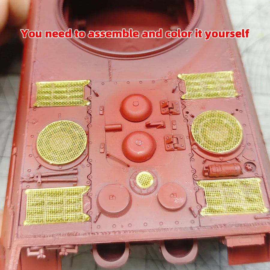 1/35 PE Scale Model Kit King Tiger II Heavy Tank Engine Air Intake Grille Intake Hood Grid Modified Parts Accessory