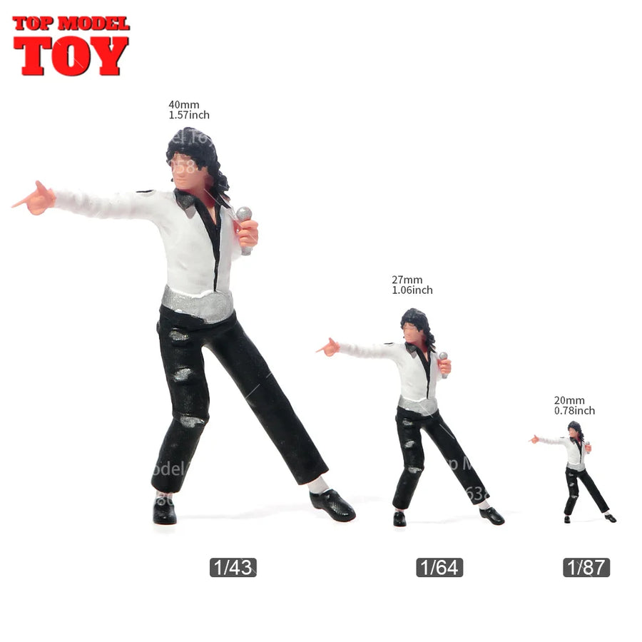 1970s Male Disco Dancer in Leisure Suit 1/64 Resin Figure Kit - resin model view 3