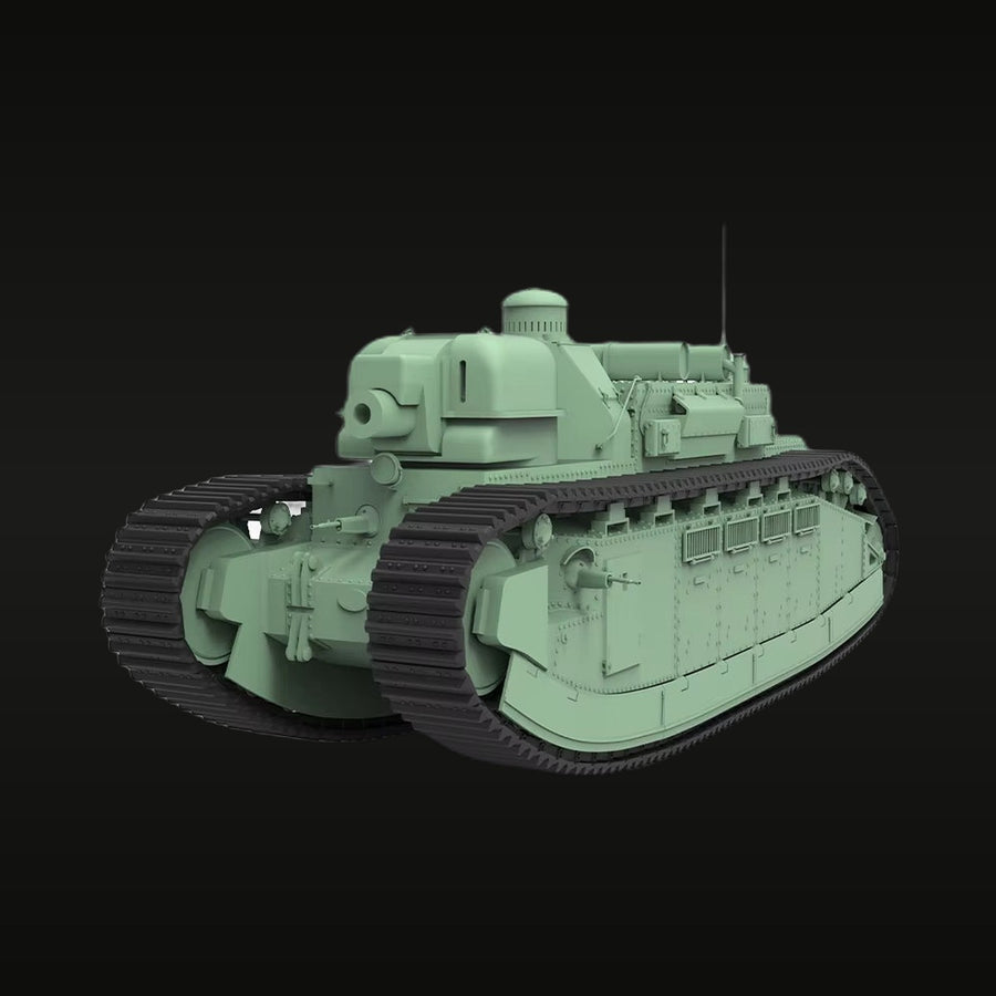 France FCM 2C Heavy Tank 1/144 Resin Vehicle Kit - unpainted resin model kit