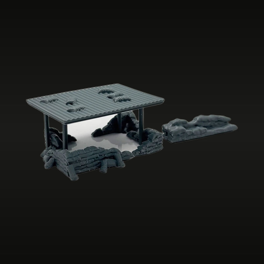 Vietnam War Machine Gun Bunker 1/72 Resin Diorama Kit - unpainted resin model kit