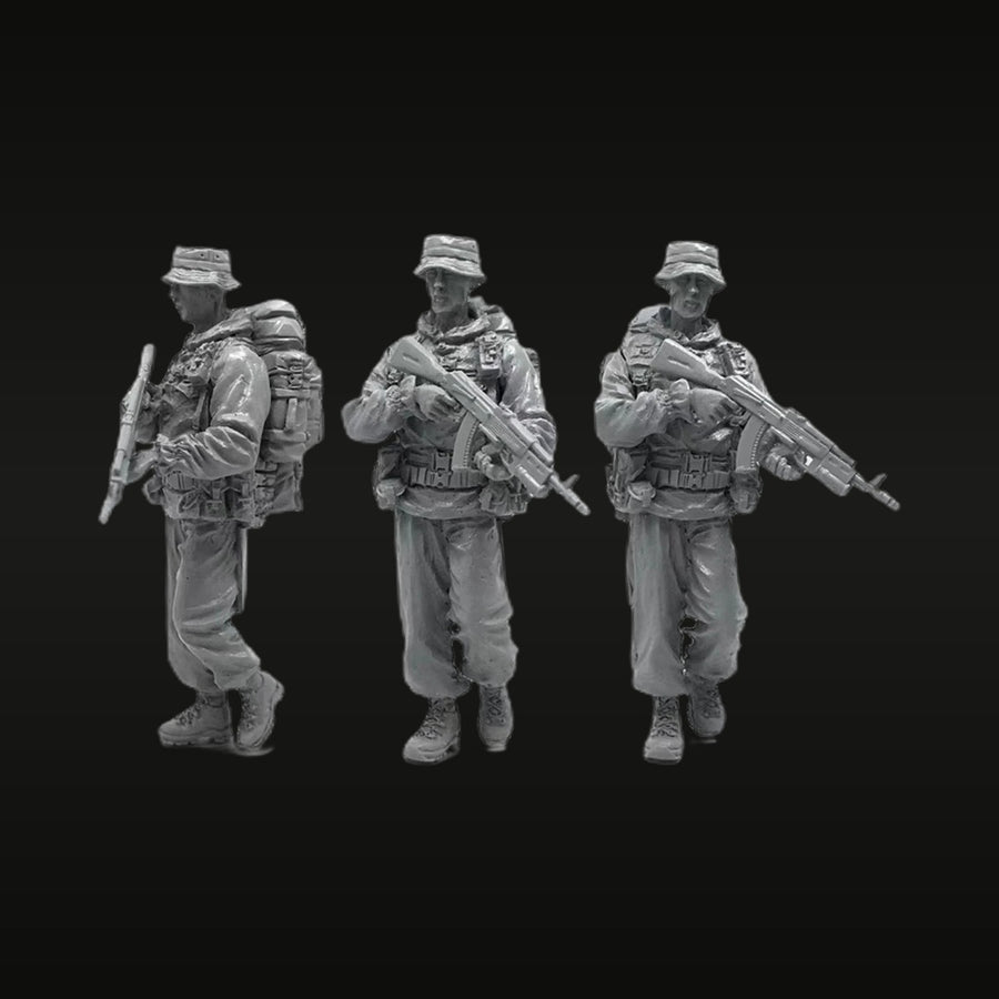 Modern Russian Spetsnaz Soldiers Set 1/35 Resin Figures Kit - unpainted resin model kit