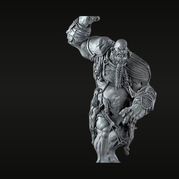 Fantasy Orc Warrior Bust with Axe 75mm Resin Kit