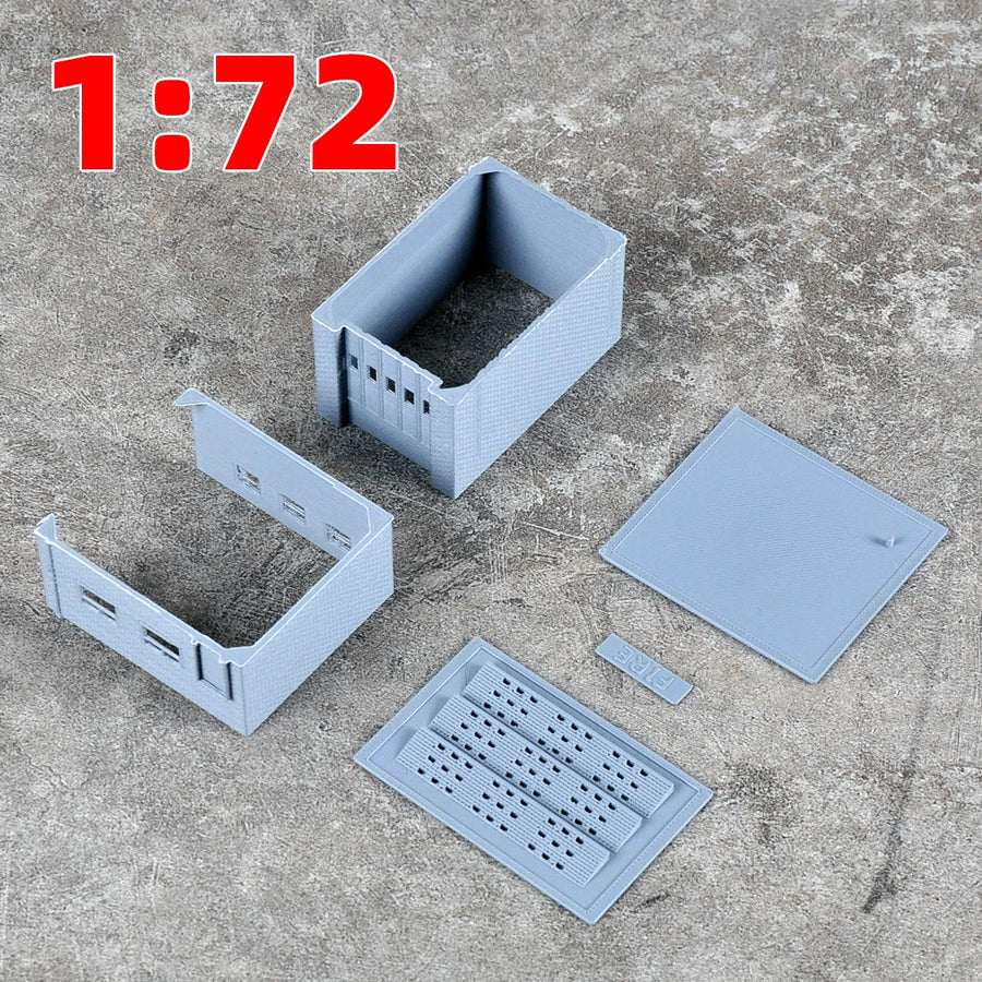 Assembly Architectural Sand Table Fire Station Office Building Railway Railroad Diorama Scale Model Kit 1/64/72/87/150