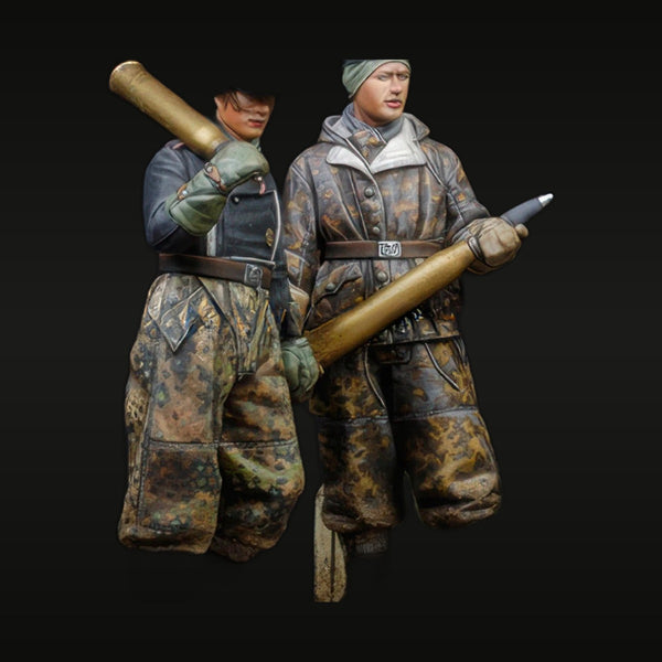 WWII German Panzerschreck Anti-Tank Team 2-Figure Set 1/35 Resin Kit