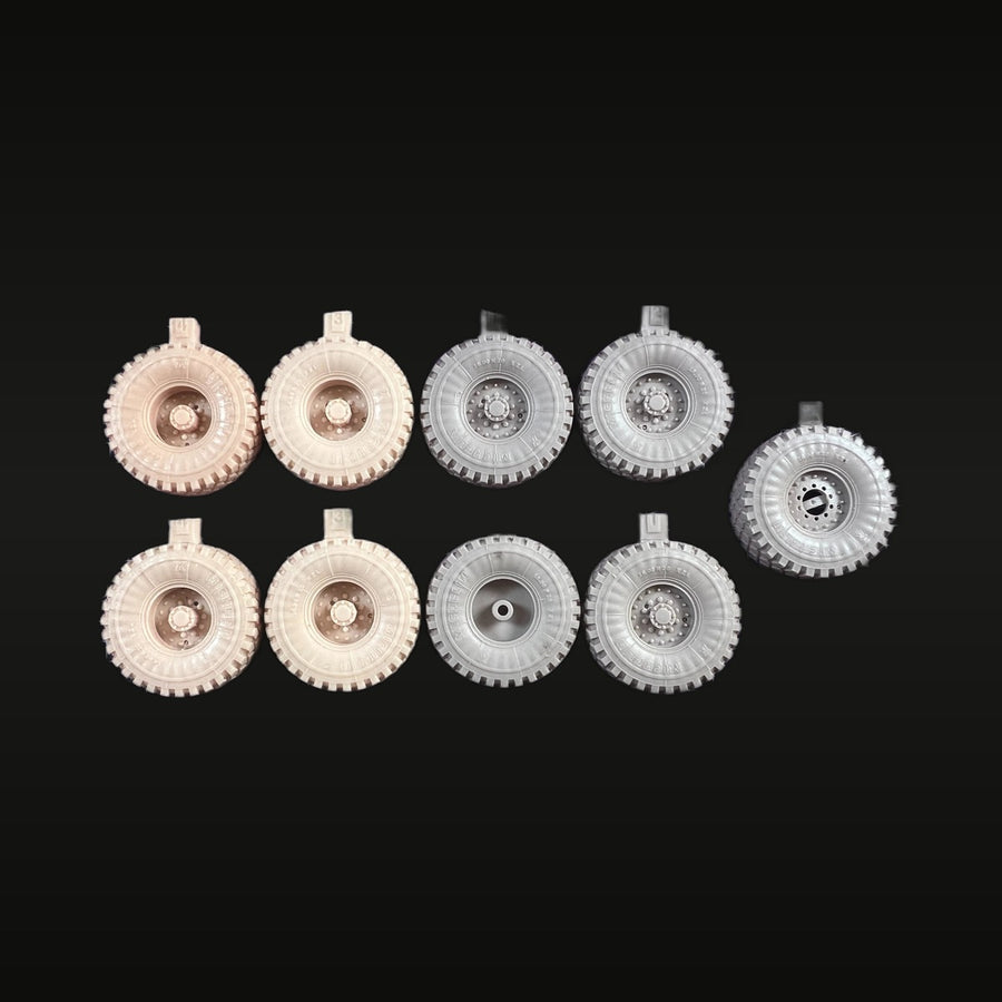 1/35 Mechanical Gear Wheels Set (Resin Accessory) - unpainted resin model kit