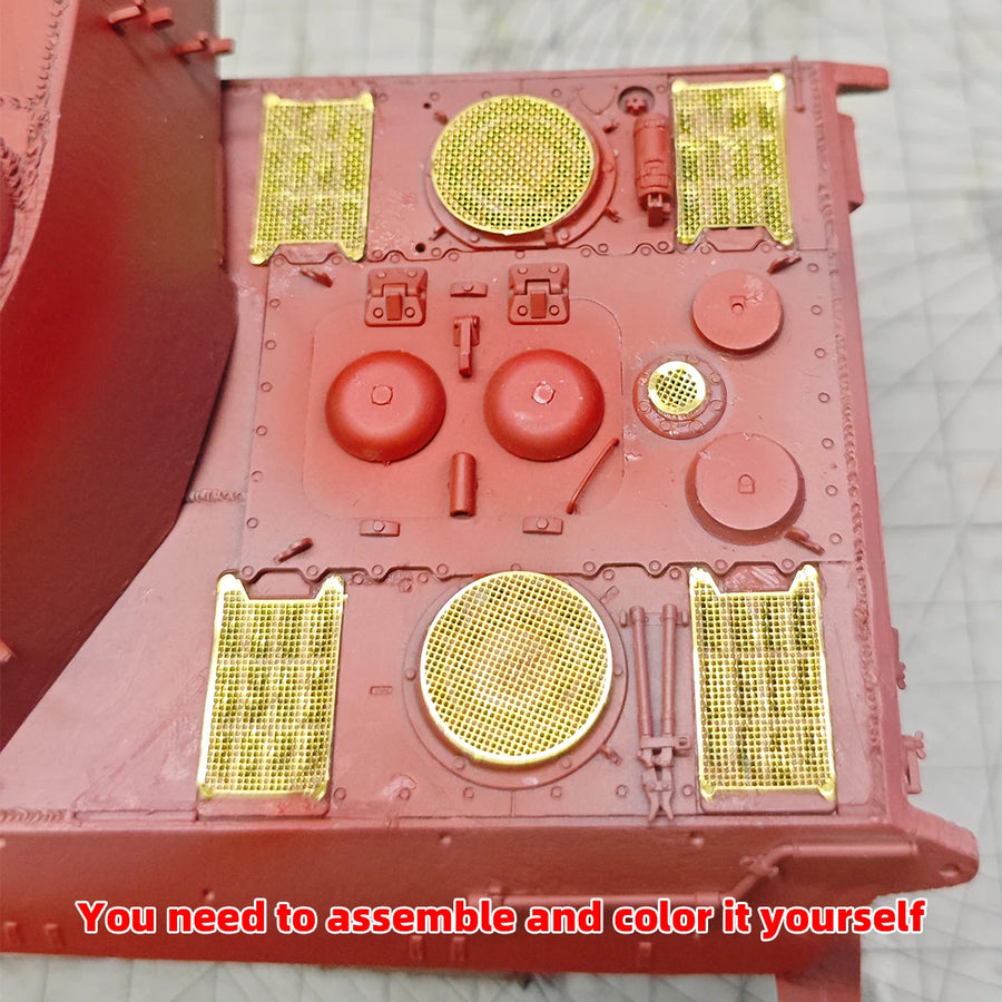 1/35 PE Scale Model Kit King Tiger II Heavy Tank Engine Air Intake Grille Intake Hood Grid Modified Parts Accessory